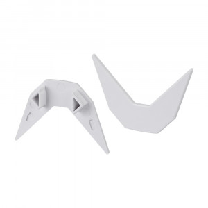 Заглушка ARH-DECORE-S12-EXT Flat глухая 023890, Заглушка глухая для профиля ARH-DECORE-S12-EXT Flat, под плоский экран. Пластик, цвет - белый. Цена за 1 шт.