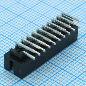 878332020, Разъем провод-плата HDR 20 контактов шаг 2 мм угловой монтаж в отверстие серия Milli-Grid™ туба