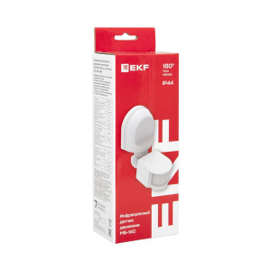 Датчик движения (ИК) MS-16C (ДД) настен. 1200Вт 180град. до 12м (рег.) IP44 dd-ms-16C