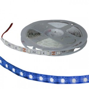 5050 300LED IP33 12V BLUE, Светодиодная лента 5050, 300 LED, IP33, 12 В, цвет синий, длина 5 м