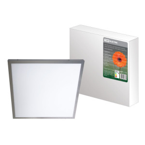 Ультратонкая светодиодная панель серии СВО 595х595, 40 Вт, 6000 К, хром, SQ0329-0025