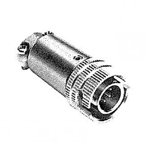 HR11-9BP-6P(73), Стандартный цилиндрический соединитель 6P PLUG SHELL SZ 9 STR MALE SODR SILV