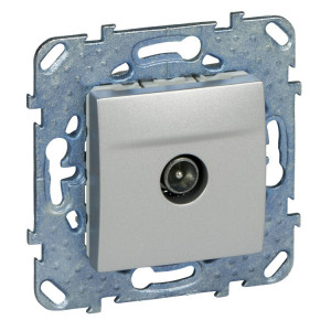 UNICA TOP РОЗЕТКА TV, проходная, АЛЮМИНИЙ C3(2) MGU5.463.30ZD