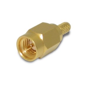 133101, РЧ соединители / Коаксиальные соединители SSMA StrghtCrimpPlug RG174 RG316 LMR-100