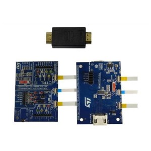 STEVAL-CCH003V2, Средства разработки интерфейсов HDMI interface demonstration kit based on the HDMI2C1-14HD (main board plus daughter board)