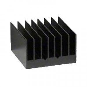 ATS-54250K-C1-R0, Радиаторы BGA Heatsink, High Performance, Straight Fins with Thermal Tape, Black-Anodized, T412, 25x25x14.5mm