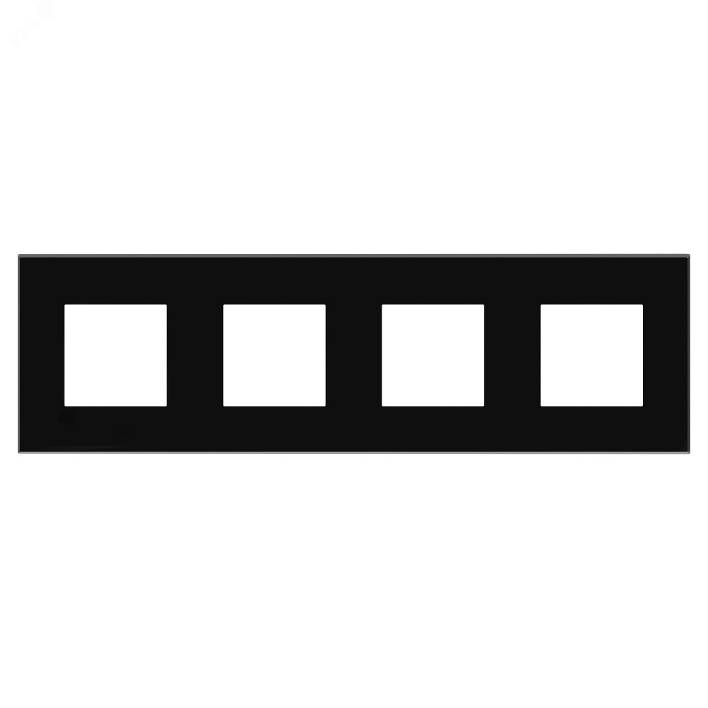 Изображение товара Рамка монтажная 4-модульная Avanti Черный квадрат DKC 4402908