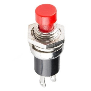 COM-11992, Принадлежности SparkFun Momentary Button - Panel Mount (Red)