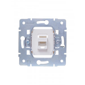 Розетка компьютерная 1-м СП Vesna механизм крем. 742-0388-139