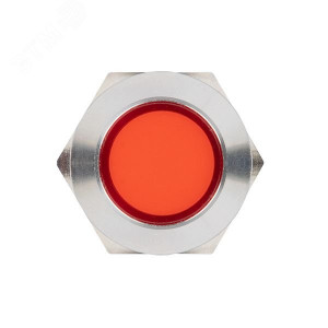 Лампа красная сигнальная S-Pro67 19 мм 24В EKF PROxima, Лампа сигнальная d19-24V кр мет