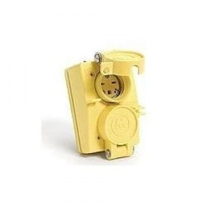 1301460138, Штепсельные вилки и розетки для сетей переменного тока FD WATERTITE DOUBLE COVERPLATE NEMA6-151