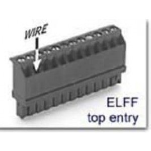 ELFF11230, Съемные клеммные колодки Plug Top Entry 11 pos .2in