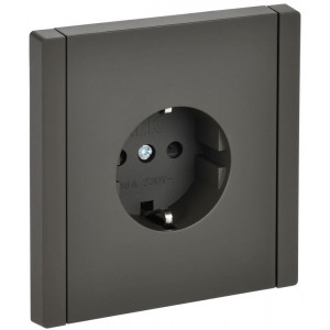 Розетка СП FORTE&PIANO FP315 16А с заземл. защ. шторки винт. крепл. сер. IEK FP-R14-16-K03