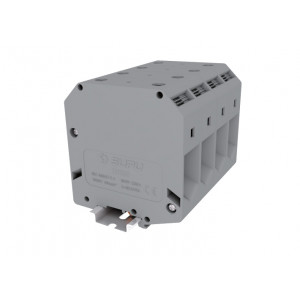 Проходная клемма 395901, Проходная клемма, тип фиксации провода: винтовой, номинальное сечение: 95 мм кв., 232A, 1000V, ширина: 25 мм, цвет: серый, тип монтажа: DIN35