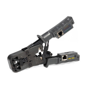 JT-03T, Клещи для обжима разъемов 8Р8С (RJ-45), 6Р6С (RJ-12), 6P4C (RJ-11), 6Р2С, 4P4C, 4P2C (RJ-22), встроенные модули, встроенная функция тестирования кабельных линий