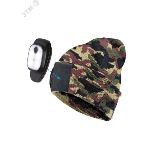 Шапка с фонарем камуфляж свет красн. бел. KOCHat2_d