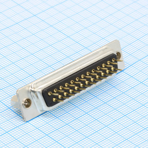 DS1034-25FNNSI15, Разъем D-Sub (розетка) 25 контактов на плату