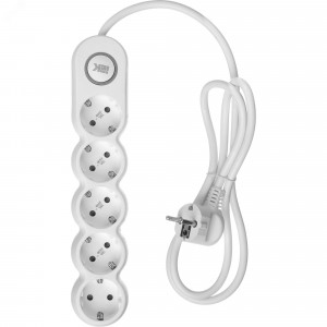 Удлинитель 5х1.5м с заземл. 16А IP20 Uno У05В 2P+PE 250В 3х1.5 WYP53-16-05-D15-ZK