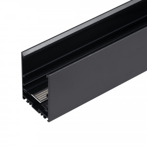 Трек MAG-TRACK-4563-2000 (BK, 5LN) 046602, Подвесной, накладной, встраиваемый в нишу магнитный трек. Длина 2000мм. DC24V. Материал алюминий, цвет черный. Две заглушки в комплекте. Размер ДxШxВ: 2000x45x63мм. Размер (с учетом заглушек) ДxШxВ: 2006x45x63мм. При встраиваемом монтаже установка в отвер