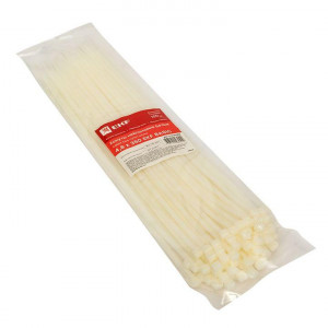 Хомут кабельный 4.8х400 нейл. бел. (уп.100шт) plc-c-4.8x400