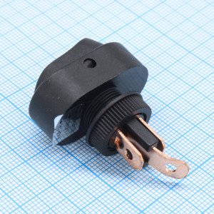 RWB-523 зеленый, Выключатель клавишный овальный с подсветкой ON-OFF (3c) 20А 12В