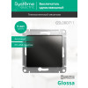 Выключатель 1-кл. СП Glossa 10А IP20 (сх. 1) 10AX механизм антрацит SE GSL000711