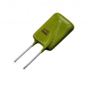 LVR075S-240, Самовосстанавливающийся предохранитель PTC 0.75A(hold) 1.5A(trip) 240VDC/240VAC 2.6W 18s 0.316Ohm, 11.5 X 4.8 X 23.4mm, радиальные прямые выводы