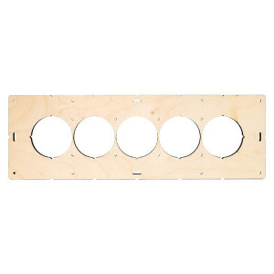 Шаблон для подрозетников c 5 отв. диам. 68 мм EKF Expert sh-d68-5