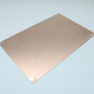 Стеклотекстолит 2-х ст 200х300х1.5 35мкм, двусторонний фольгированный