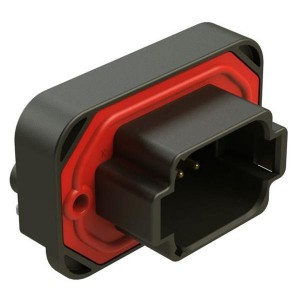 AT13-08PB-BM01, Автомобильные разъемы RA Flng Mnt PCB Rcpt 8POS Blk Gld Cont B