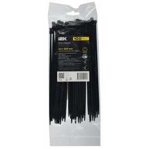 Хомут 3.6х200мм P6.6 стандартный черн. (уп.100шт) IEK UHH30-D036-200-100-K02
