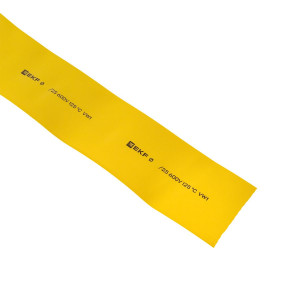 Термоусаживаемая трубка ТУТ нг 60/30 желтая рулон PROxima tut-60-y