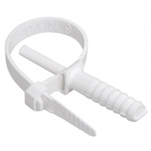 Хомут кабельный дюбельный ХД 7х150 полиамид бел. (уп.50шт) UHH80-7-150-50-K01-F