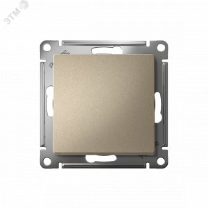 Выключатель 1-кл. СП AtlasDesign 10А IP20 (сх. 1) 10AX механизм шампань SE ATN000511