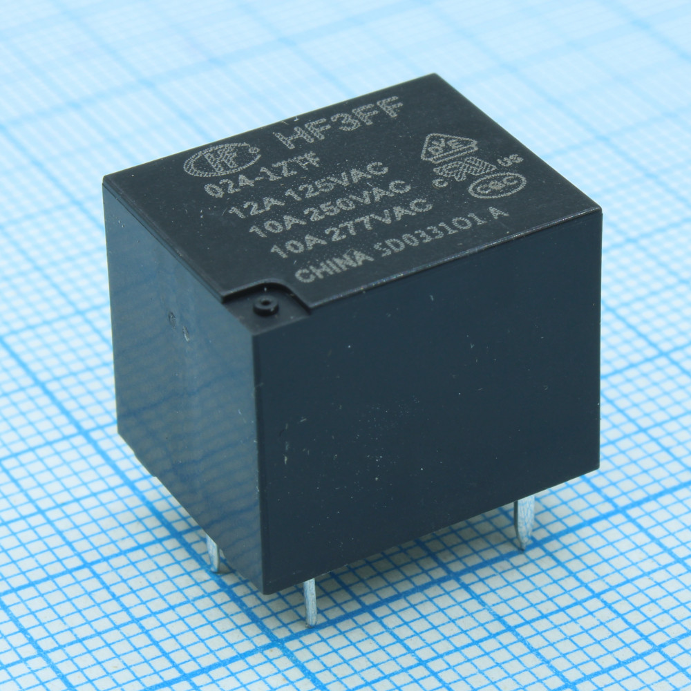 Изображение товара Миниатюрное силовое реле серии 833H 10A 24V SPDT HF3FF/024-1ZTF