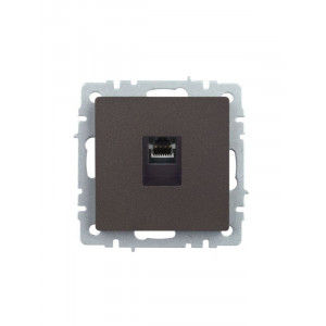 Розетка компьютерная СП RJ45 кат.5E BRITE РК10-БрТБ бронза IEK BR-K10-1-K45