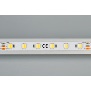 Лента RT 6-5000 24V White-MIX-One 2x (5060, 60 LED/m, LUX) 025214, 2-х канальная лента LUX с изменяемой цв.температурой, светодиоды smd 5060, 60шт/м (300шт на 5м), белая плата 10мм, скотч 3М. Два цвета БЕЛЫЙ 6500K + ТЁПЛЫЙ 3000K. Угол 120°, цветопередача CRI>80. Питание 24V, мощность 14,4 Вт/м (72 Вт на 5м). Размеры 5000
