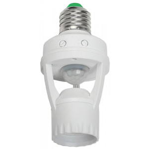 Датчик движения ДД 045 E27 60Вт угол обз. 360град. 6м IP20 бел. LDD10-045-60-001