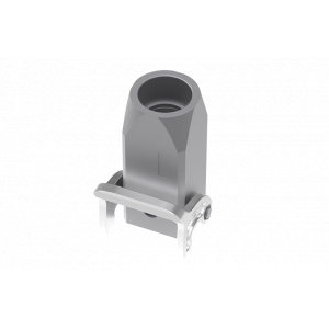 Крышка разъема S3A.P-CC-1L-M20, Крышка разъема на кабель, типоразмер 3A, с уплотнителем, 1 отверстие с резьбой для кабельных вводов M20x1,5, с верхним расположением, с одной защелкой, материал корпуса: пластик