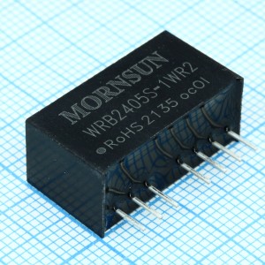 WRB2405S-1WR2, Преобразователь DC/DC мощность, Вт: 1 вход 24(18-36)В выход 5В изоляция: 1500В, 22.0*9.5*12.0мм