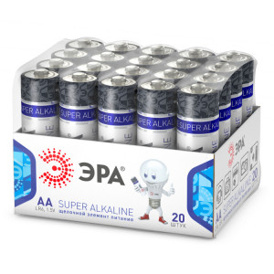 Батарейки ЭРА LR6-20 bulk SUPER Alkaline (20/480/69120)(кр.20шт) [Б0054623]