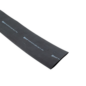 Термоусаживаемая трубка ТУТ нг 60/30 черная в отрезках по 1м PROxima tut-60-b-1m