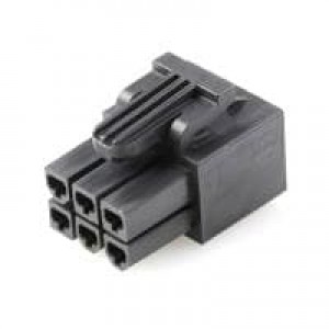 172708-1006, Проводные клеммы и зажимы MINI-FIT SIGMA DR REC HSG 2X3CKT