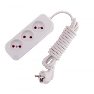 Удлинитель 3х3м без заземл. 10А IP20 Lila 720-0303-303