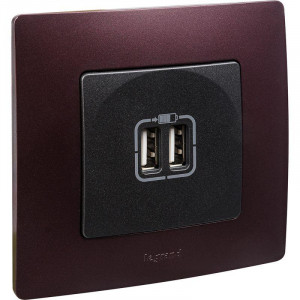 ETIKA Рамка 1 пост сливовая 672561