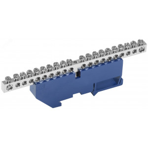 Шина N "ноль" на DIN-изол. Ni ШНИ-6х9-20-Д-С YNN10-20-D-K07-N