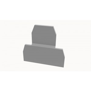 Торцевая крышка D-PCKK2.5-01P-11, Торцевая крышка, для клемм PCKK2.5..., цвет: серый