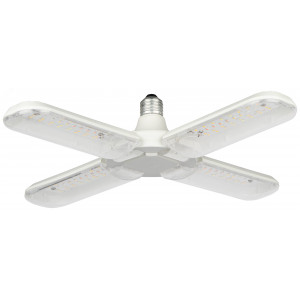 Фитолампа для растений светодиодная FITO-36W-Rа90-E27-FOLD 4-х лепестковая полного спектра 36 Вт Е27 Б0061430