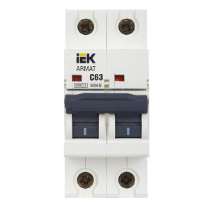 Выключатель автоматический модульный 2п C 63А M06N ARMAT IEK AR-M06N-2-C063