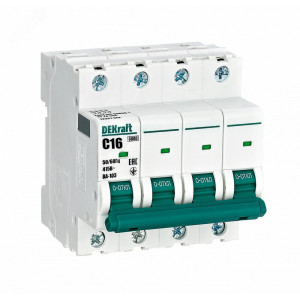 Dekraft Автоматический выключатель 4Р 16А х-ка C ВА-103 6кА